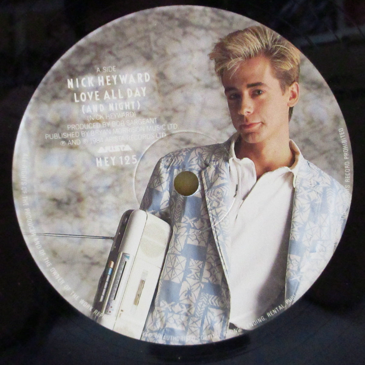 NICK HEYWARD (ニック・ヘイワード) - Love All Day - And Night +2 (UK オリジナル 12"+ポスター/ステッカー付きマットジャケ)