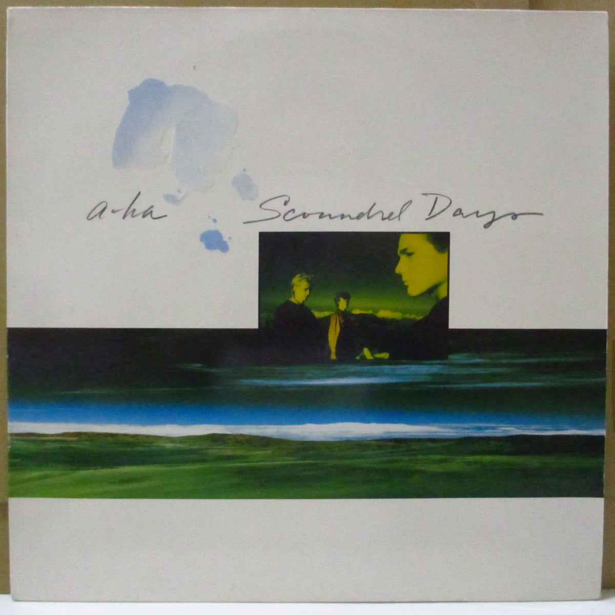 A-HA (アーハ) - Scoundrel Days (EU オリジナル LP+インナー/エンボスジャケ)
