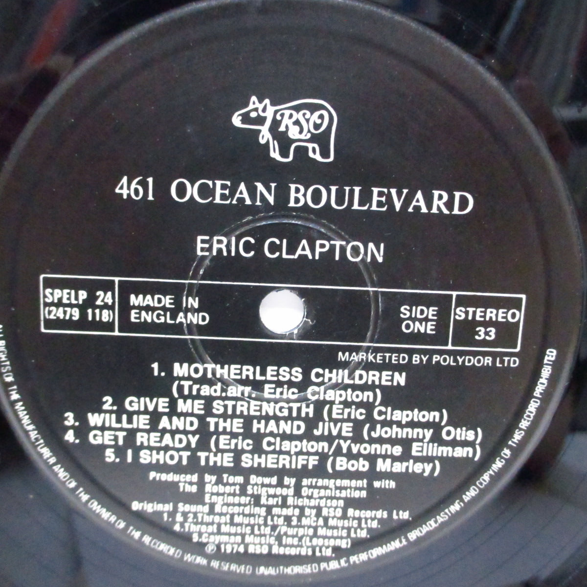 ERIC CLAPTON (エリック・クラプトン) - 461 Ocean Boulevard (UK '83 再発 LP+マットCVR/SPELP 24)