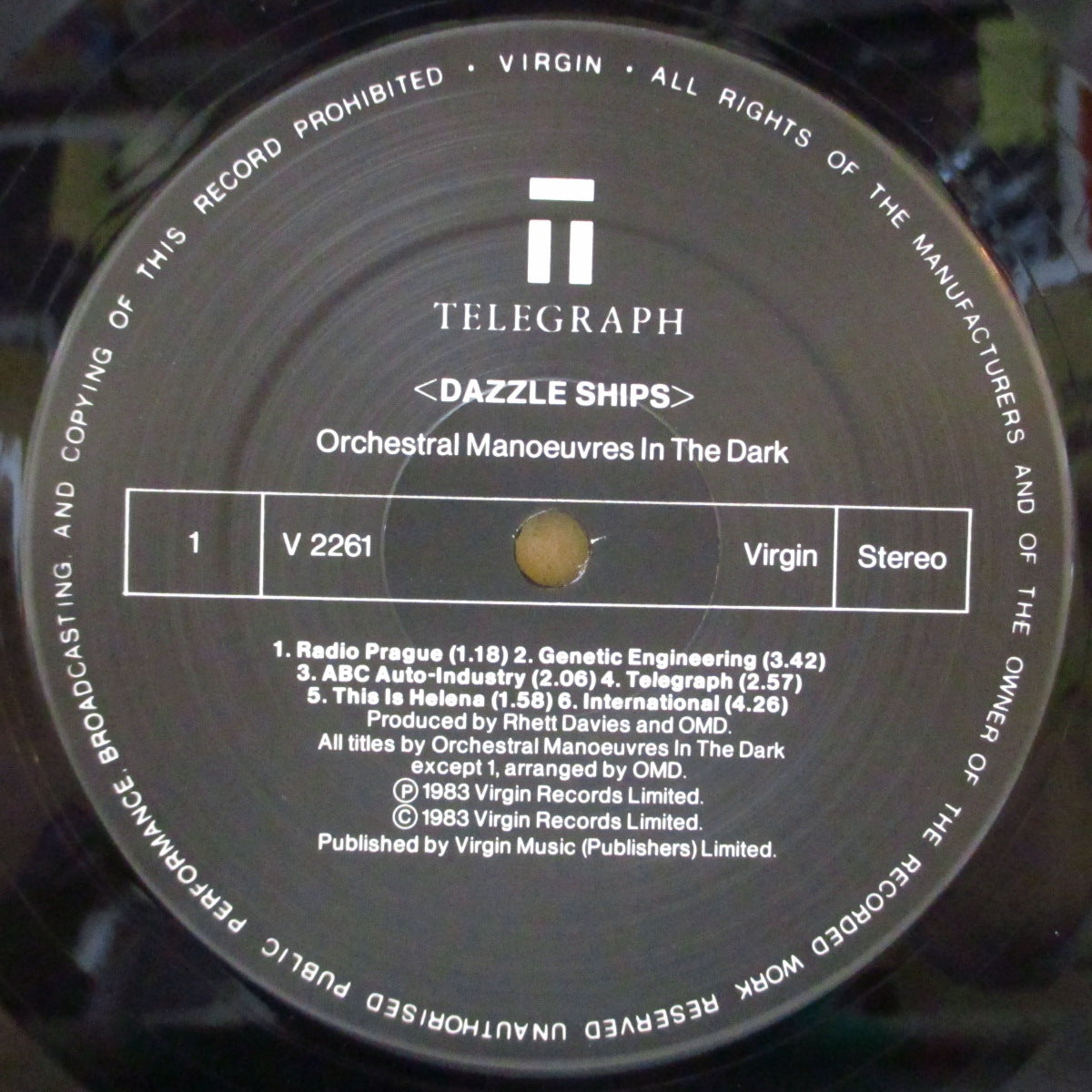 O.M.D. (Orchestral Manoeuvres In The Dark) (オーケストラル・マヌーヴァーズ・イン・ザ・ダーク) - Dazzle Ships (UK オリジナル LP+インナー/特殊ダイカットマット見開きジャケ)