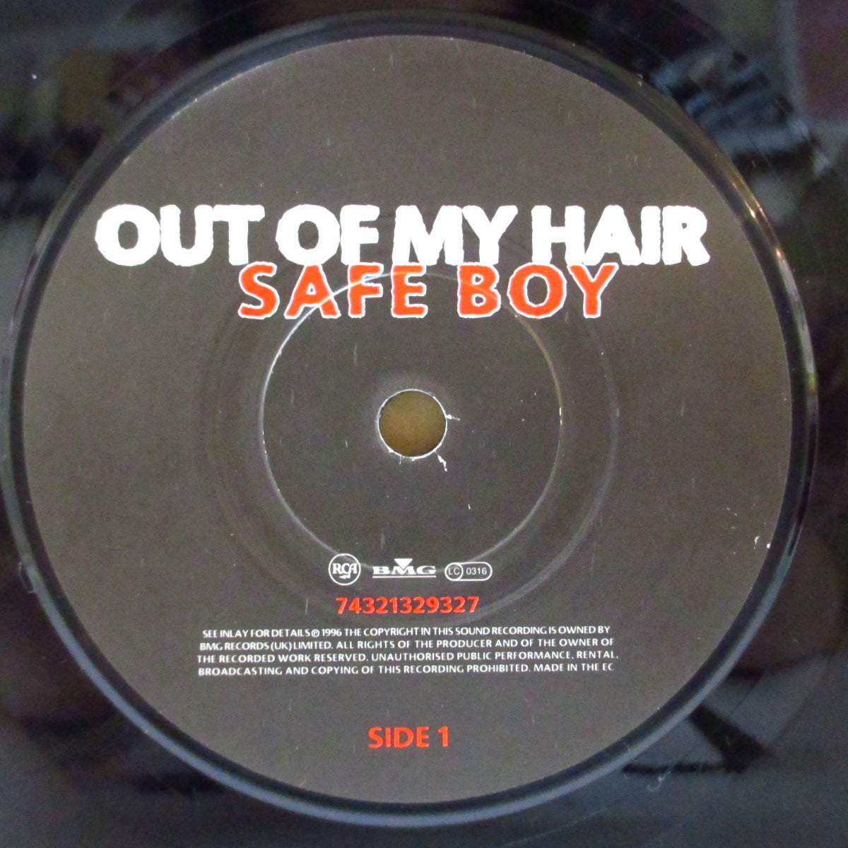 OUT OF MY HAIR (アウト・オブ・マイ・ヘア) - Safe Boy (UK Orig.7")