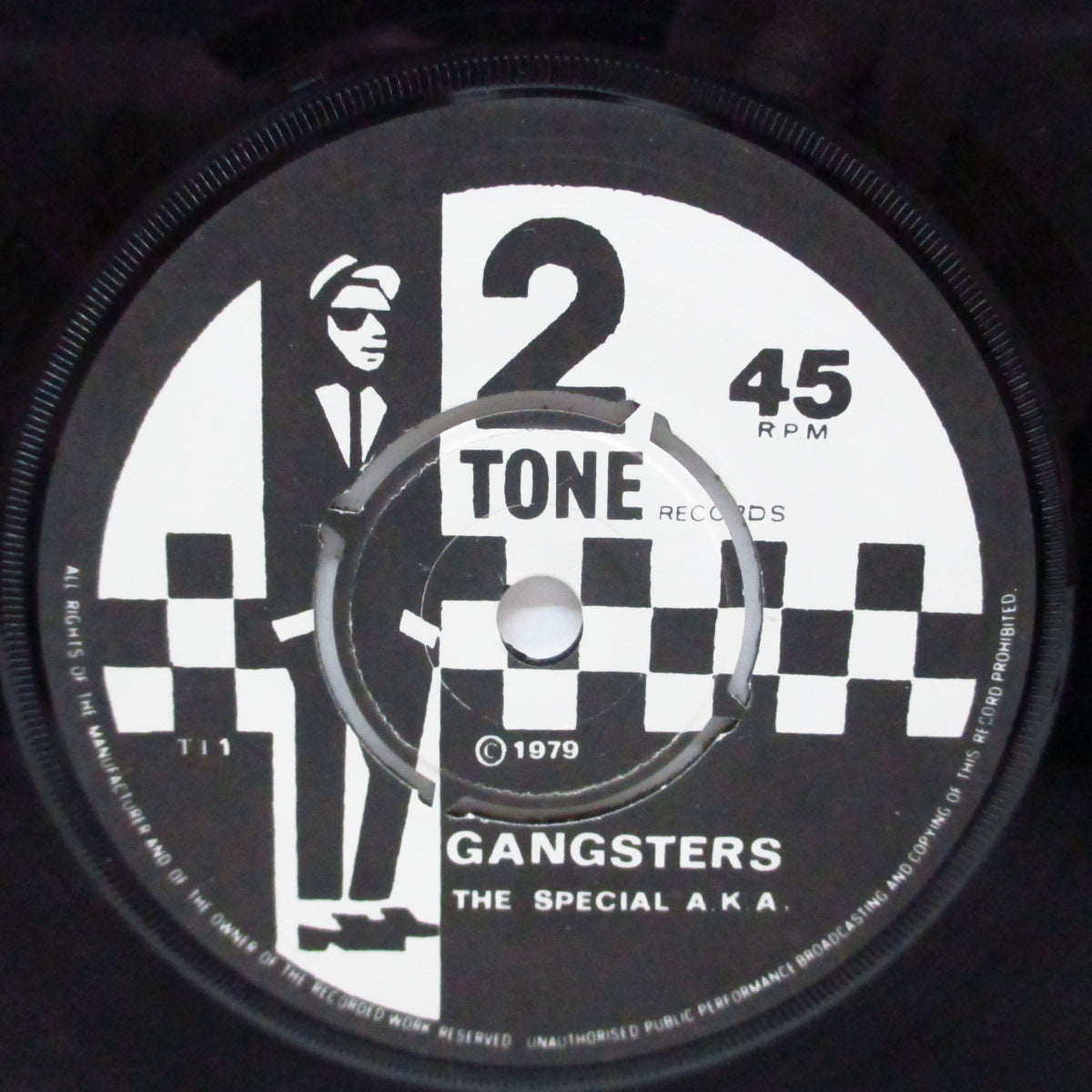SPECIAL AKA, THE / SELECTER, THE (ザ ・スペシャル AKA / ザ ・セレクター) - Gangsters / The Selecter (UK '79 再発「紙ラベ、ラウンドセンター」7"+再発カンパニースリーブ/マトTT+1-3)