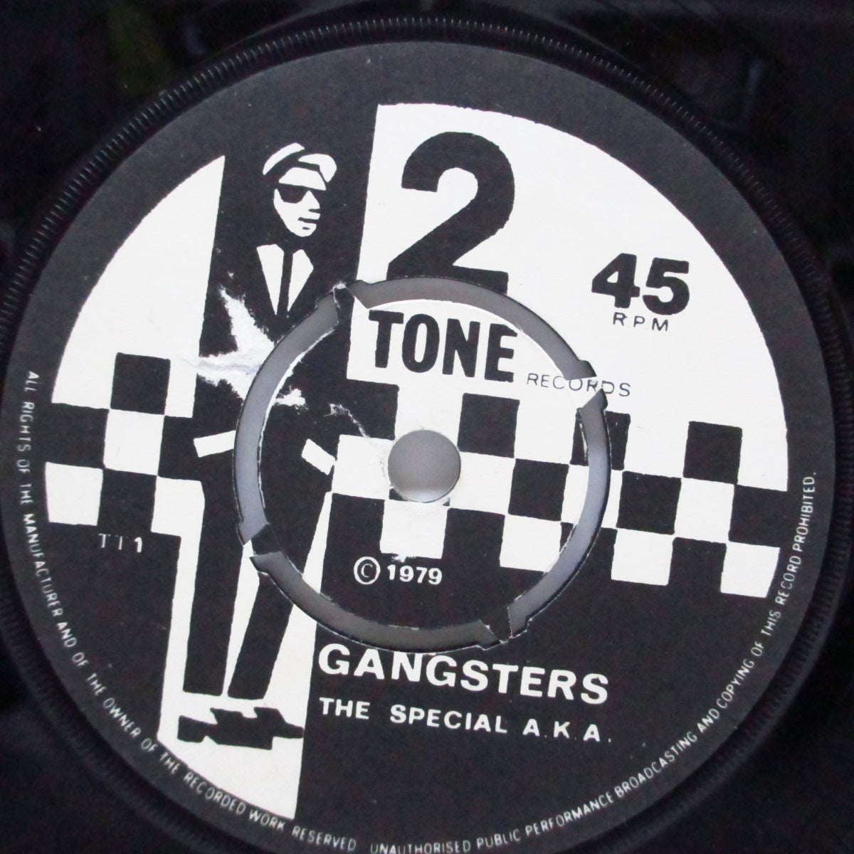 SPECIAL AKA, THE / SELECTER, THE (ザ ・スペシャル AKA / ザ ・セレクター) - Gangsters / The Selecter (UK '79 再発「紙ラベ、ラウンドセンター」<赤盤> 7"+再発カンパニースリーブ)
