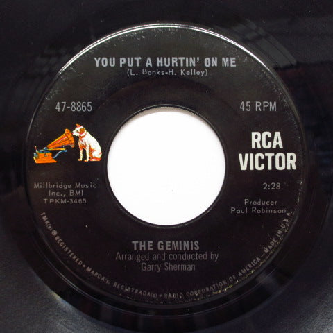 GEMINIS - You Put A Hurtin' On Me (US Orig).7"+CS