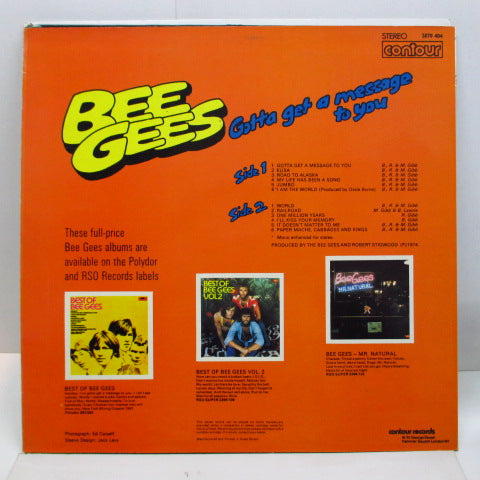 BEE GEES (ビージーズ) - Gotta Get A Message To You (UK オリジナル LP/両面コーティング・ジャケ)