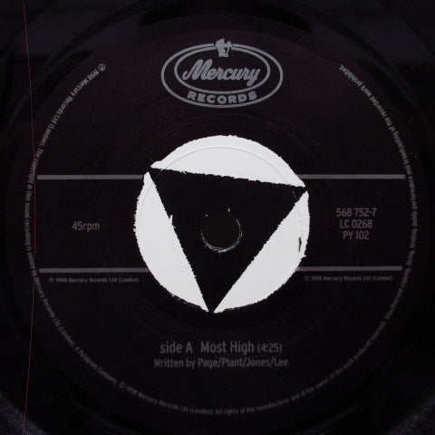 JIMMY PAGE & ROBERT PLANT (ジミー・ペイジ & ロバート・プラント) - Most High (UK オリジナル 7"+ざら固紙ジャケ)