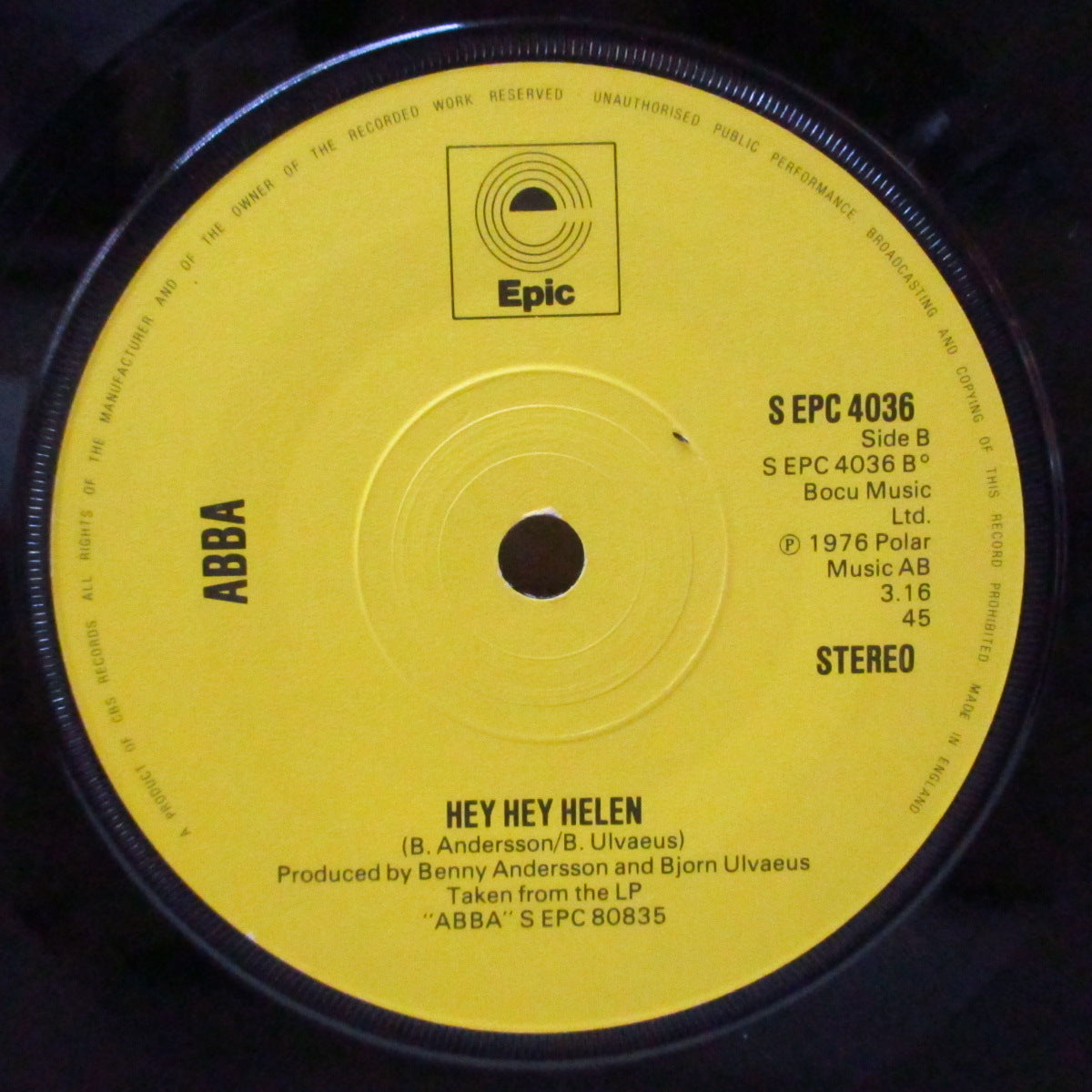 ABBA (アバ) - Fernando (UK オリジナル 7"+カンパニースリーブ)