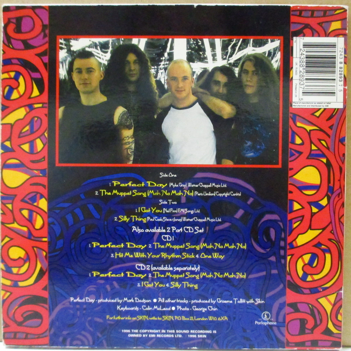 SKIN (スキン) - Perfect Day +3 (UK Limited Red Vinyl 7"+Poster)