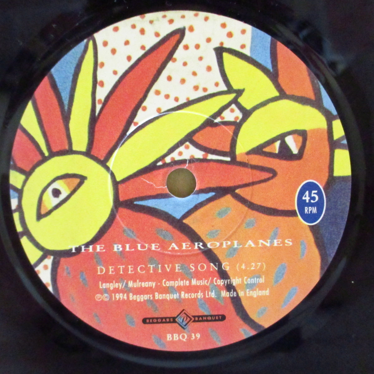 BLUE AEROPLANES, THE (ザ・ブルー・エアロプレインズ) - Detective Song (UK Orig.7")