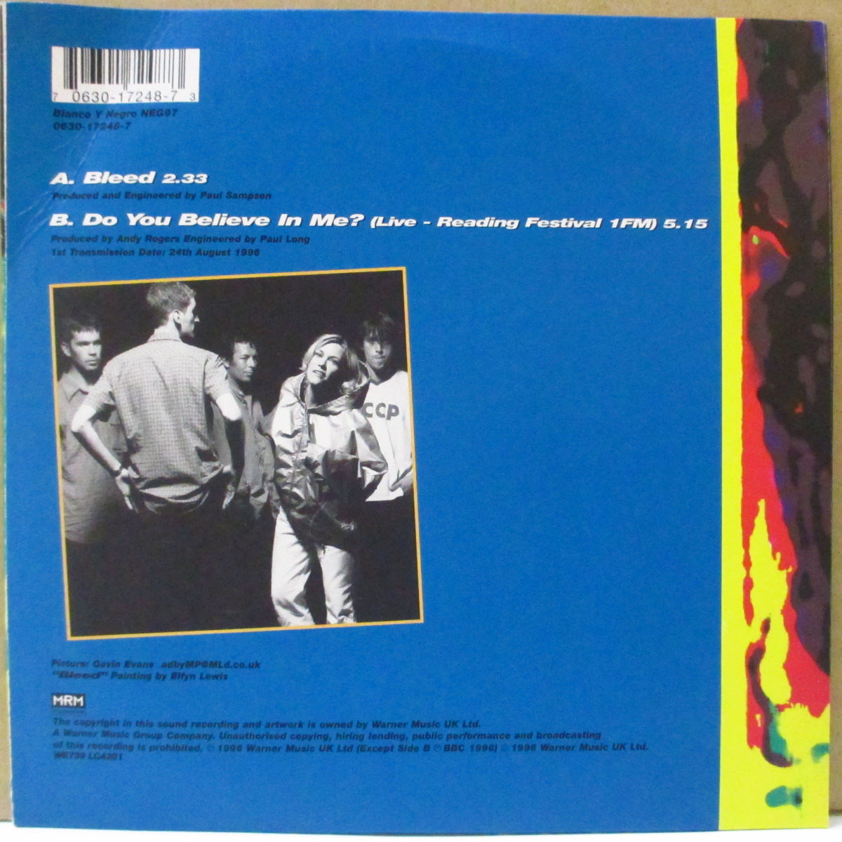 CATATONIA (カタトニア) - Bleed (UK Limited Orange Vinyl 7")