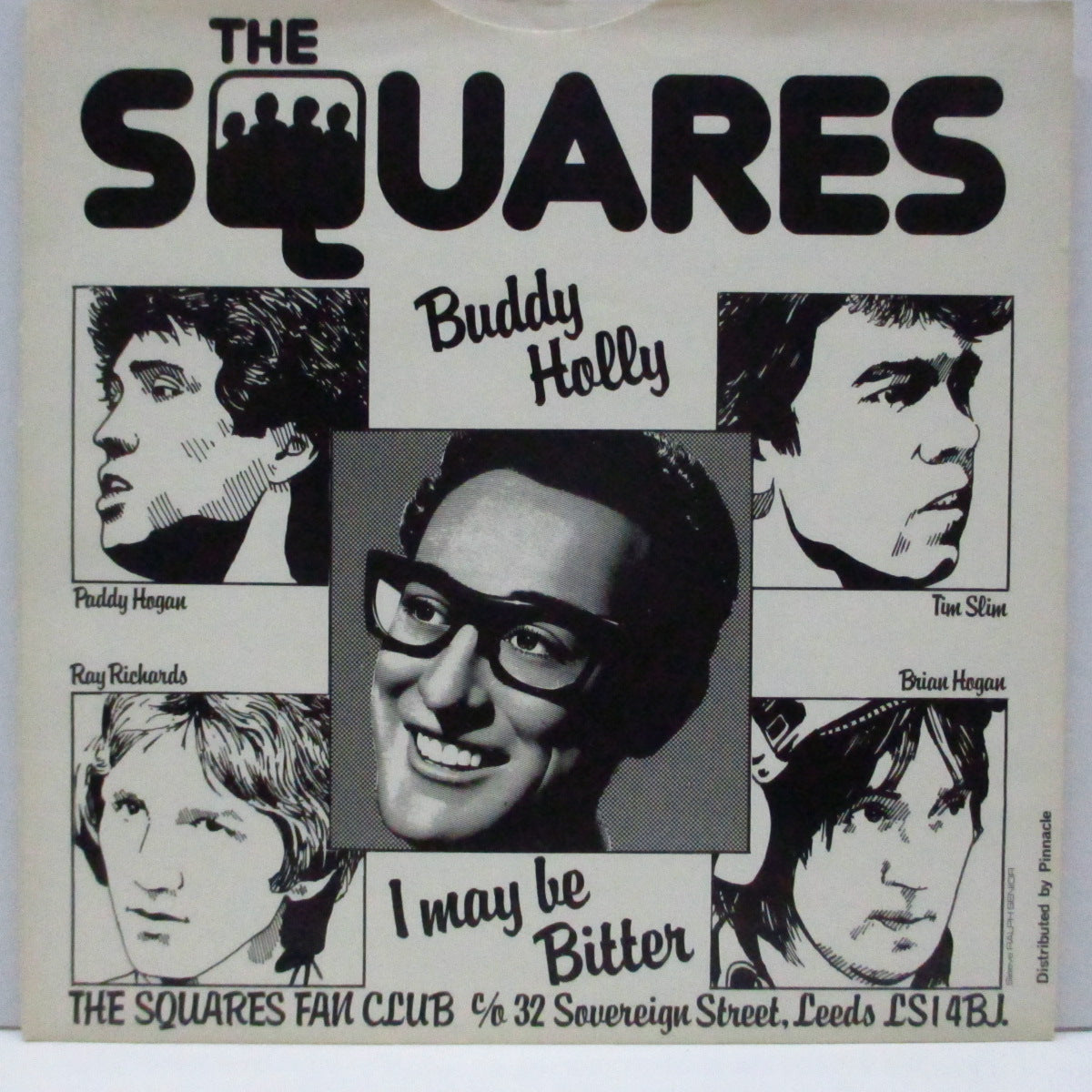SQUARES, THE (ザ ・スクウェアーズ) - Buddy Holly (UK '81 再発 7"+光沢固紙「バディ・ホリー」ジャケ)