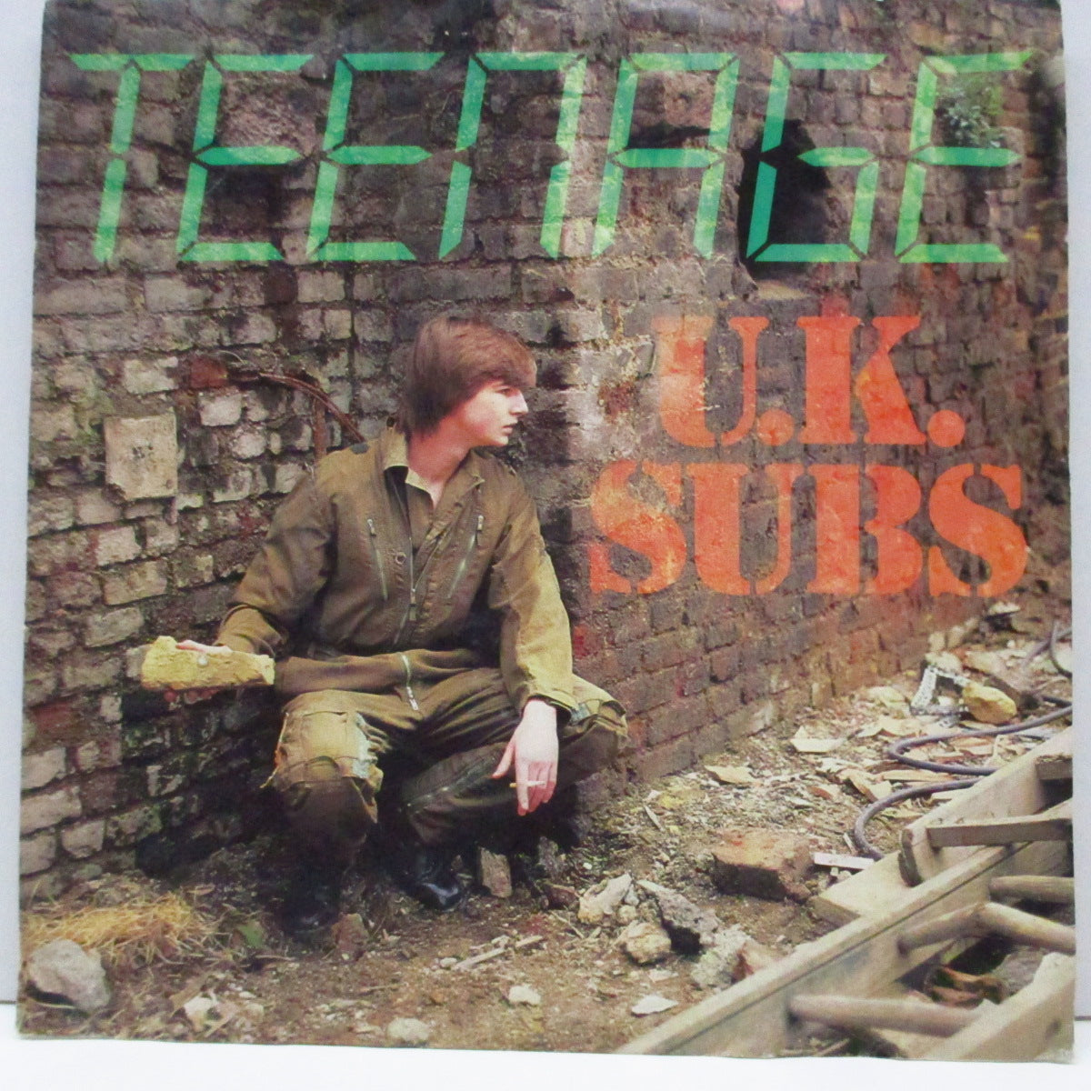 U.K. SUBS (U.K. サブス) - Teenage (UK 限定ピンクヴァイナル「ラウンドセンター」7"+マットソフトジャケ)