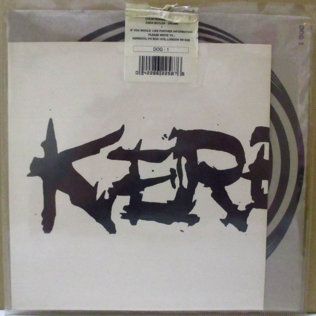 KERBDOG (カーブドッグ) - Earthworks +2 (UK Orig.7"+Sticker/Die-Cut PS)
