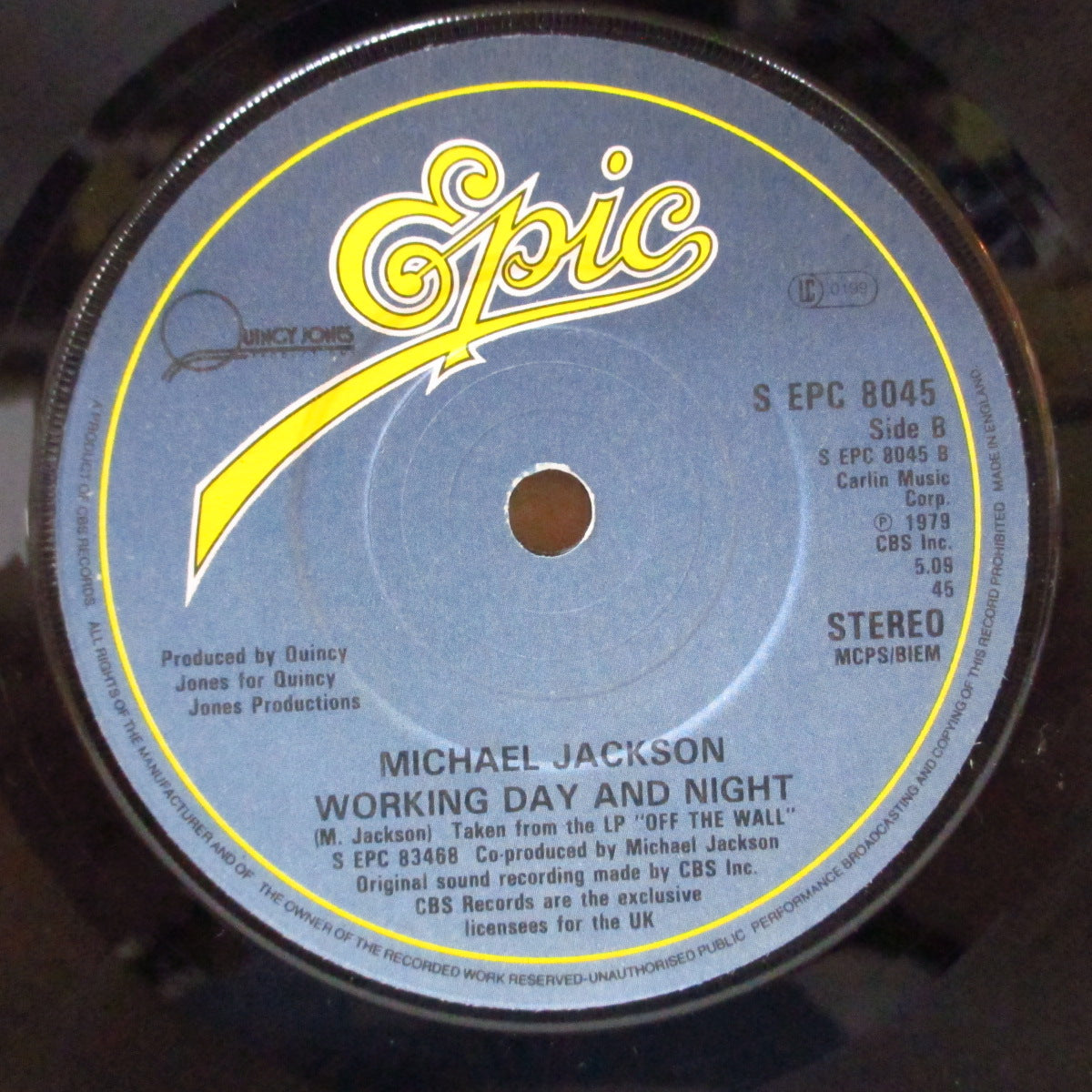 MICHAEL JACKSON (マイケル・ジャクソン) - Off The Wall (UK オリジナル 7"+カンパニー・スリーブ)