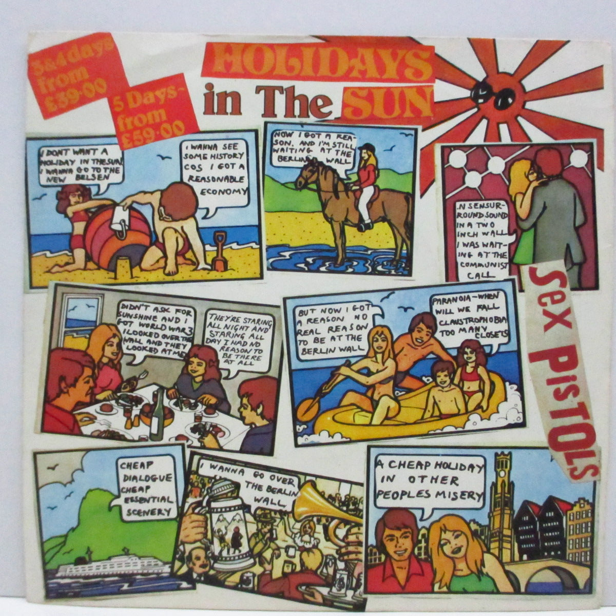SEX PISTOLS (セックス・ピストルズ) - Holidays In The Sun (UK オリジナル「ブルーラベ」7"+PS)