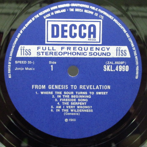 GENESIS - In The Beginning (1st) (UK '74 Re Stereo LP/Diff CS)