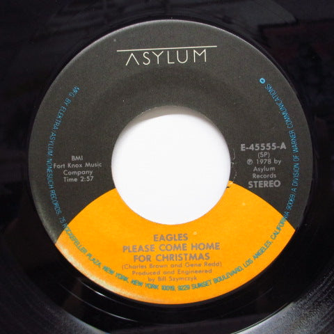 EAGLES (イーグルス) - Please Come Home For Christmas (US 80's Re 7"+PS)