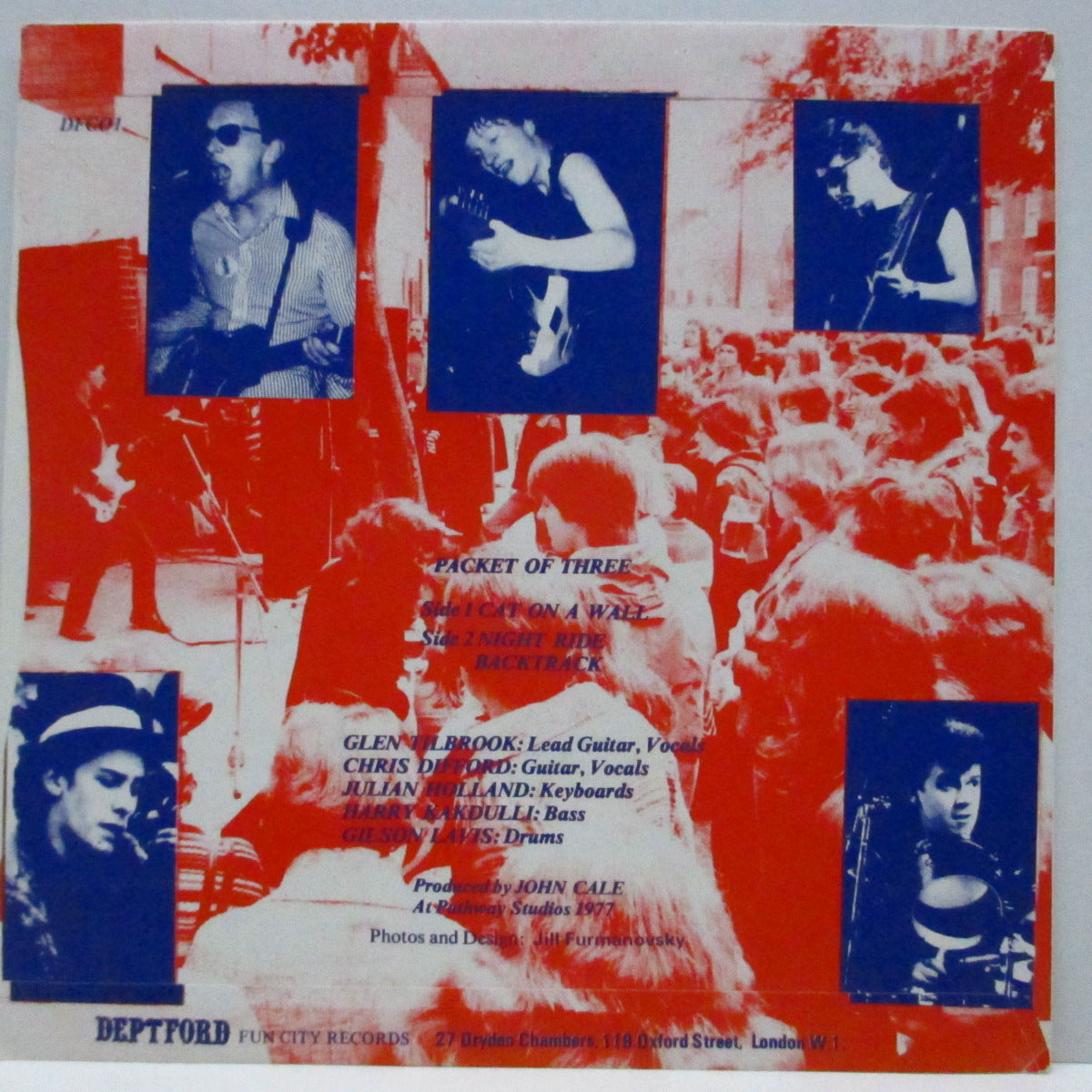 SQUEEZE (スクイーズ) - Packet Of Three (UK '79 再発 7"+ライブ写真「品番入り光沢」PS)