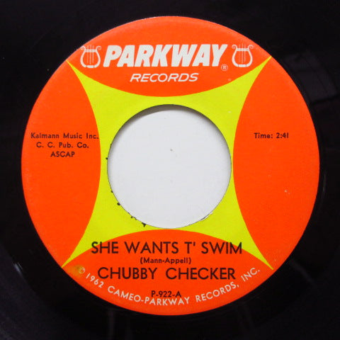 CHUBBY CHECKER (チャビー・チェッカー) - She Wants T'swim (Orig+PS)