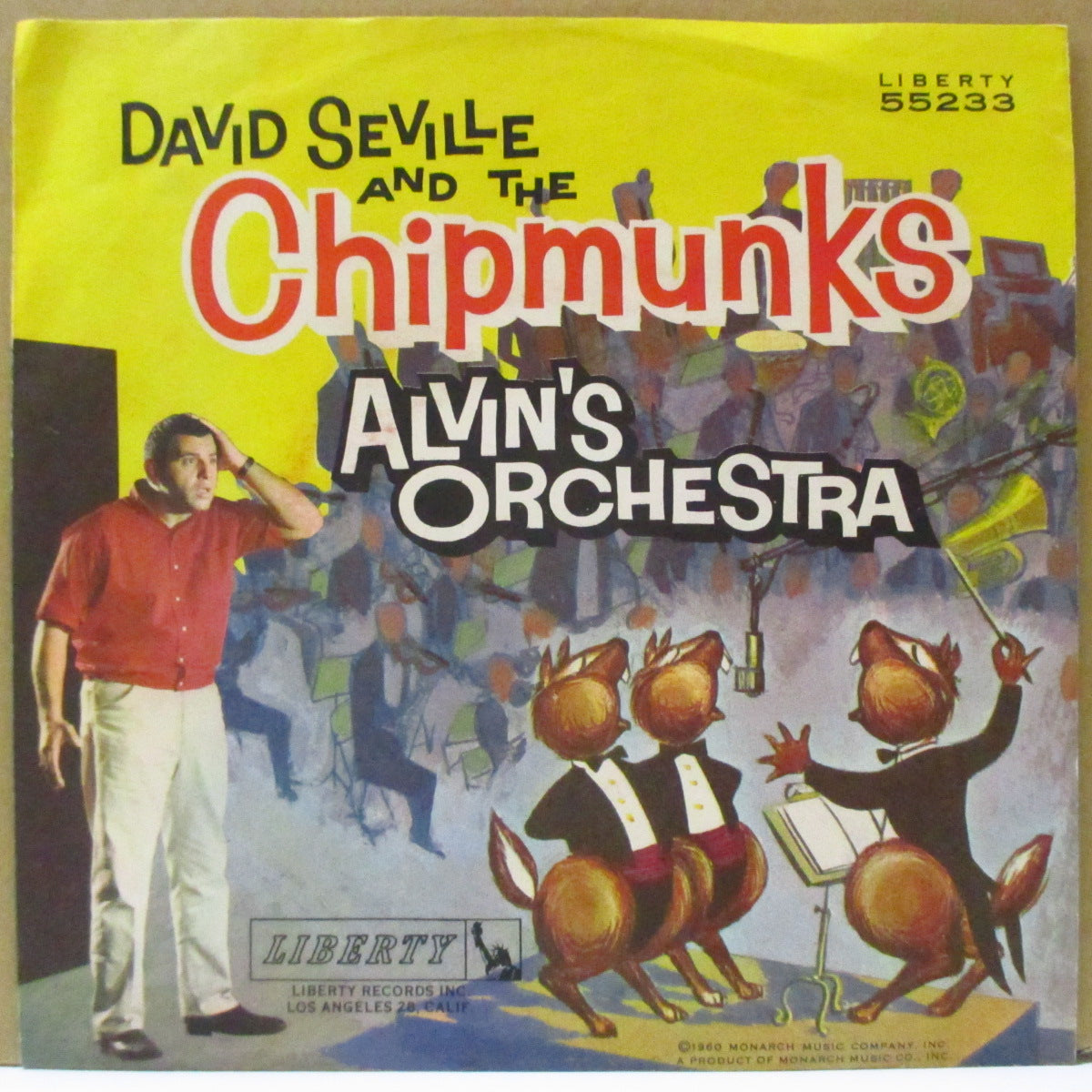 CHIPMUNKS (チップマンクス) - Alvin's Orchestra (US Orig.Green Label 7"+PS)