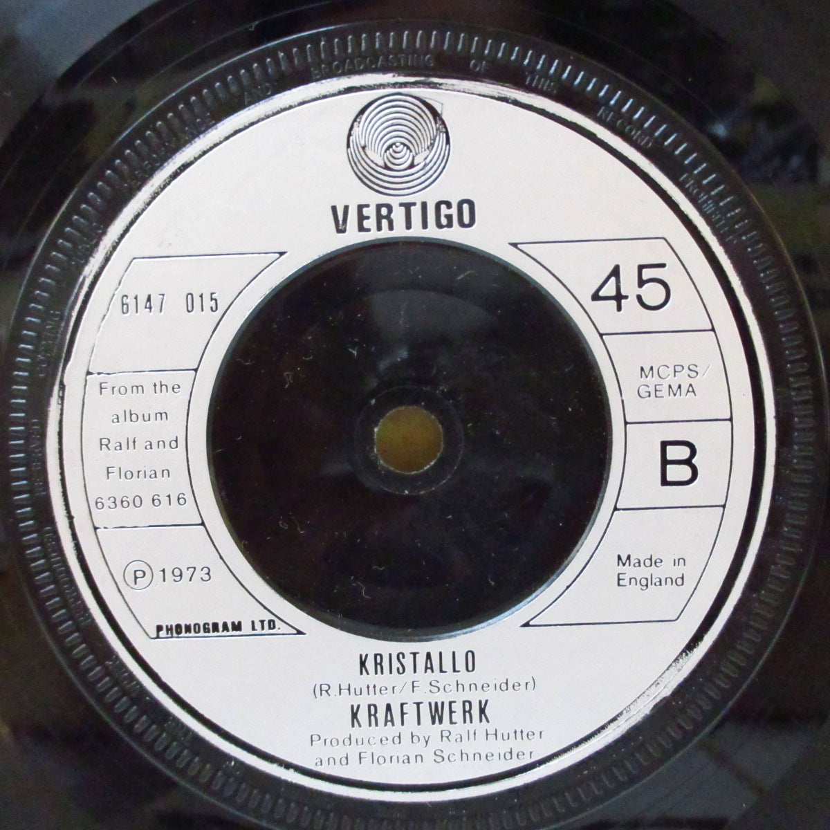KRAFTWERK (クラフトワーク) - Comet Melody (UK オリジナル 7"+カンパニースリーブ)