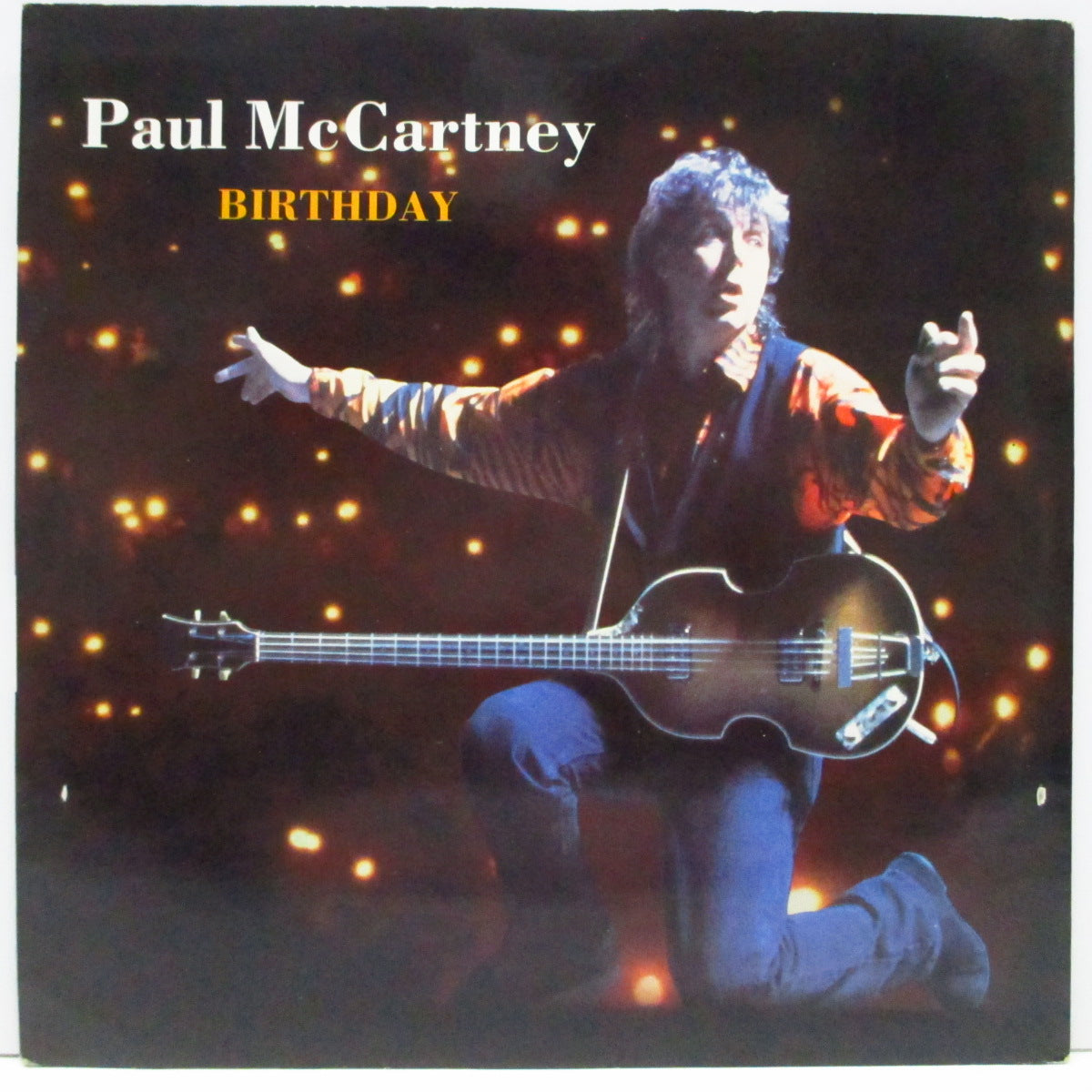 PAUL McCARTNEY (ポール・マッカートニー) - Birthday (UK オリジナル「銀ラベ、フラットセンター」7"+光沢固紙ジャケ)