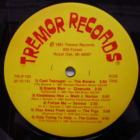 V.A. (米ミシガン「Tremor社」コンピ)- Mandatory Music (US オリジナル LP+インサート)