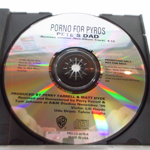 PORNO FOR PYROS (ポルノ・フォー・パイロス) - Pete's Dad (US プロモ CD)