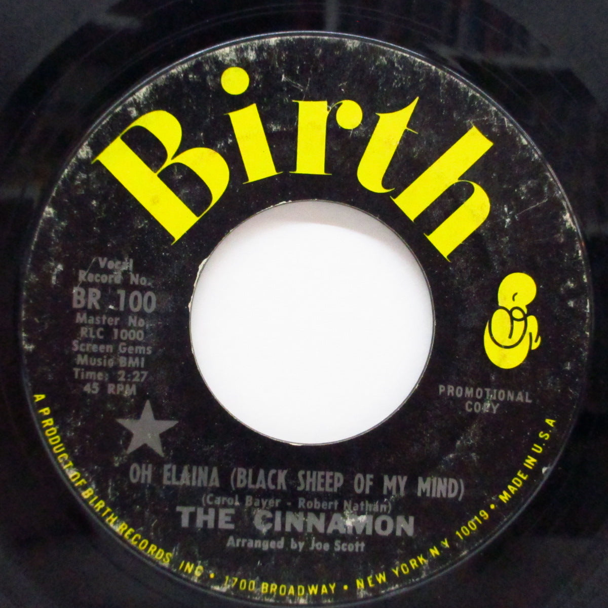 CINNAMON (シナモン) - Oh Elaina (Black Sheep Of My Mind) (US Orig.7")