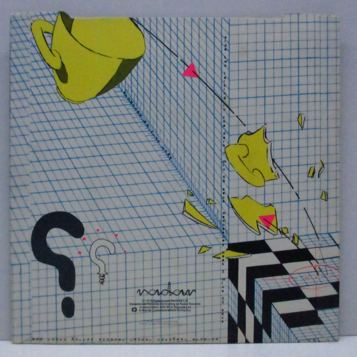 ELVIS COSTELLO & The Attractions (エルヴィス・コステロ & ジ・アトラクションズ) - Accidents Will Happen (UK オリジナル「フラットセンター」7"+光沢固紙「イラスト」ジャケ)