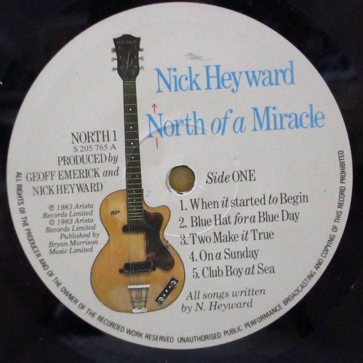 NICK HEYWARD (ニック・ヘイワード) - North Of A Miracle (UK-EU オリジナル LP/ステッカー付き光沢見開きジャケ)
