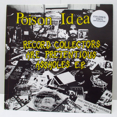 POISON IDEA - Record Collectors Are Pretentious Asshole E.P. (US Ltd.Re Yellow Vinyl LP)