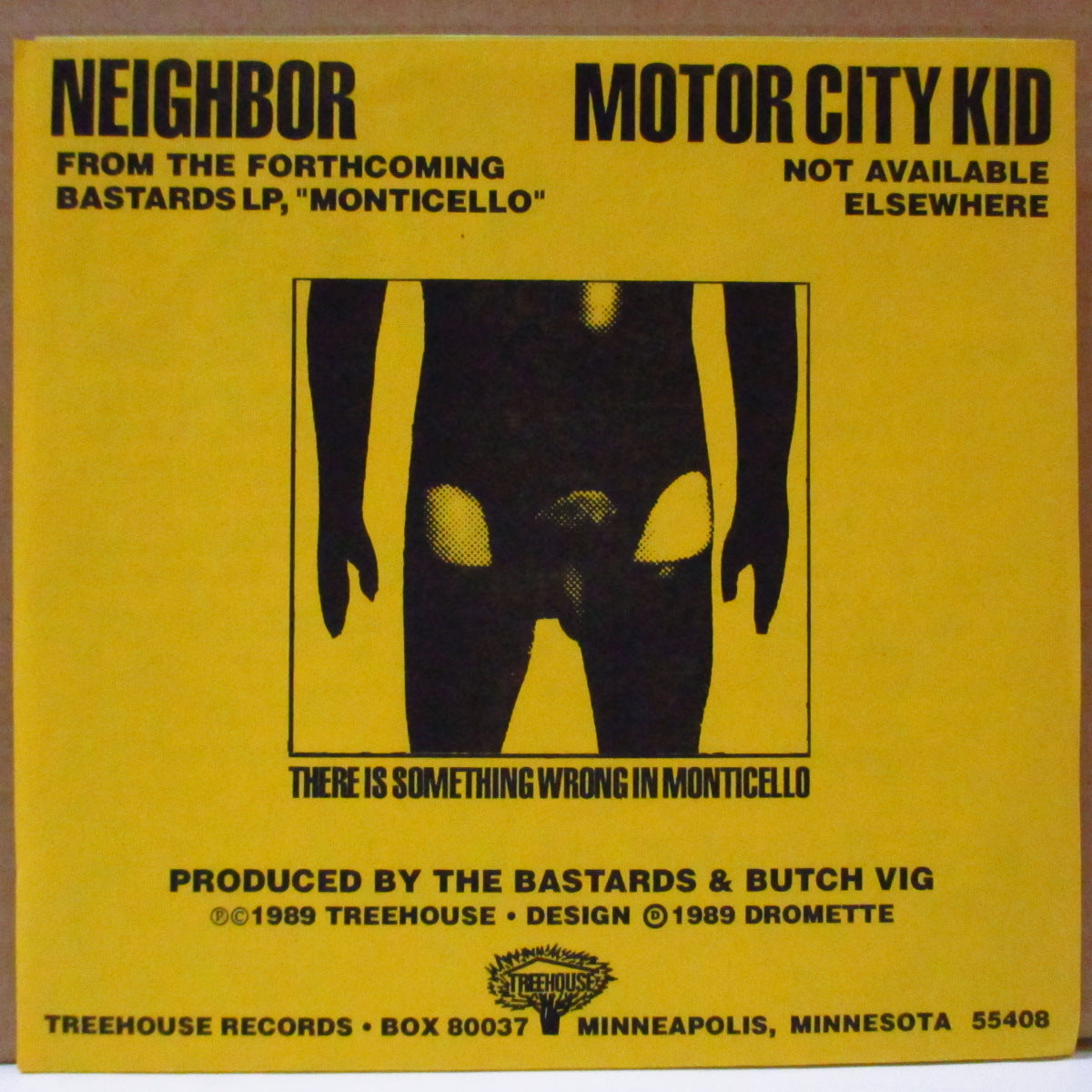 BASTARDS (バスターズ) - Neighbor (US Orig.Pink Lbl. 7"/Yellow PS)