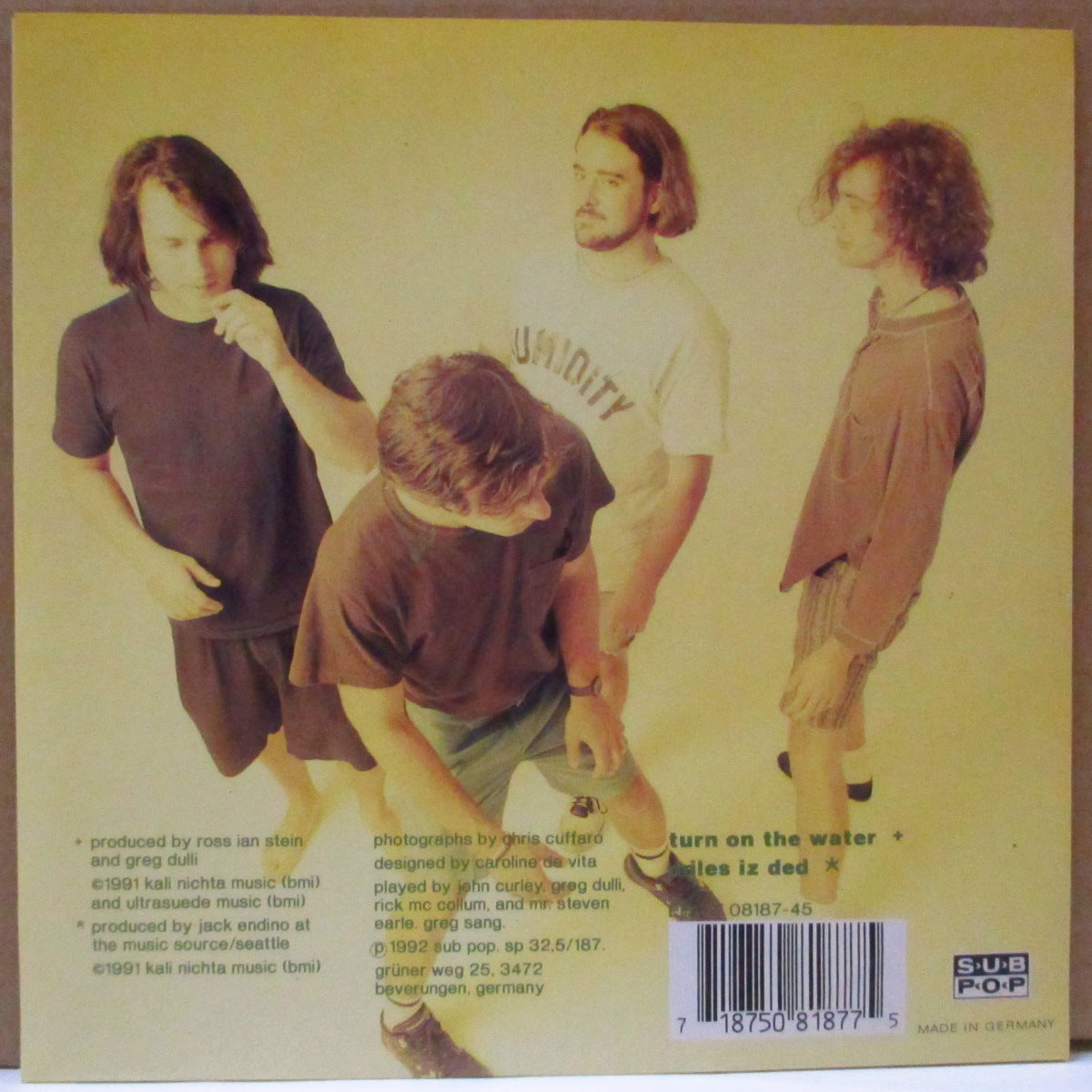 AFGHAN WHIGS (アフガン・ウィッグス) - Turn On The Water (German Orig.7"/廃盤 NEW)