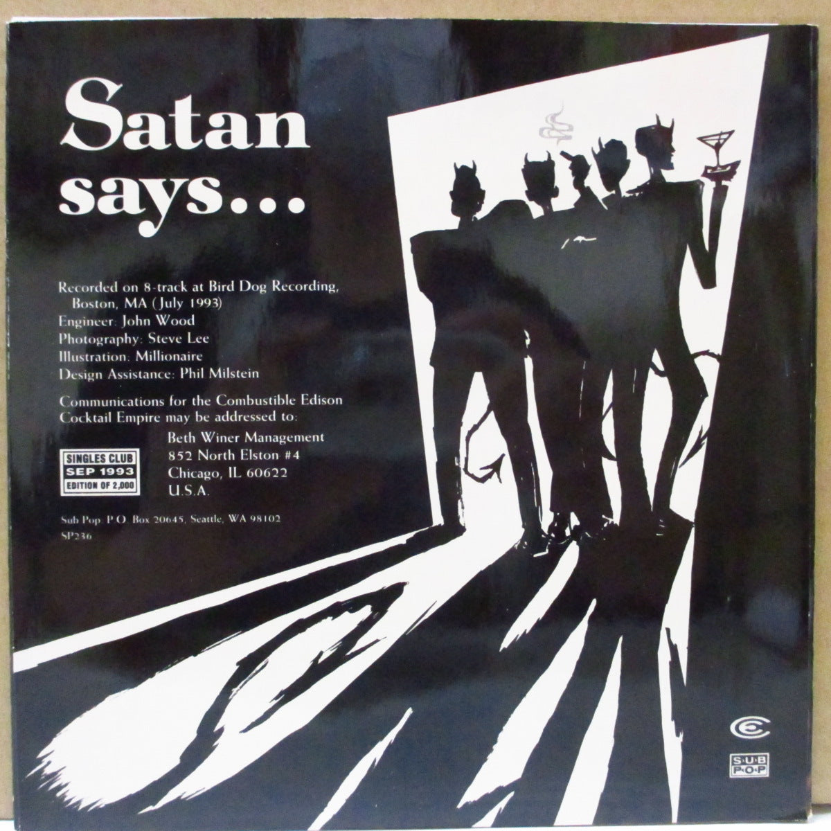 COMBUSTIBLE EDISON (コンバスティブル・エジソン) - Cry Me A River (US Limited 7"/廃盤 NEW)