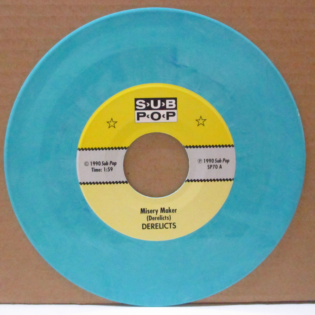 DERELICTS (デアリクツ) - Misery Maker (US Limited Blue Marble Vinyl 7"+Insert/廃盤 NEW)