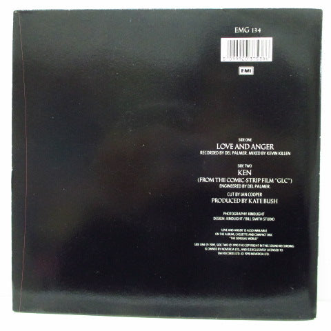 KATE BUSH-Love And Anger (German Orig.7 "+ GFS)