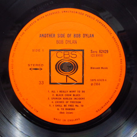 BOB DYLAN (ボブ・ディラン) - Another Side Of Bob Dylan (UK Orig.Stereo/CFS)