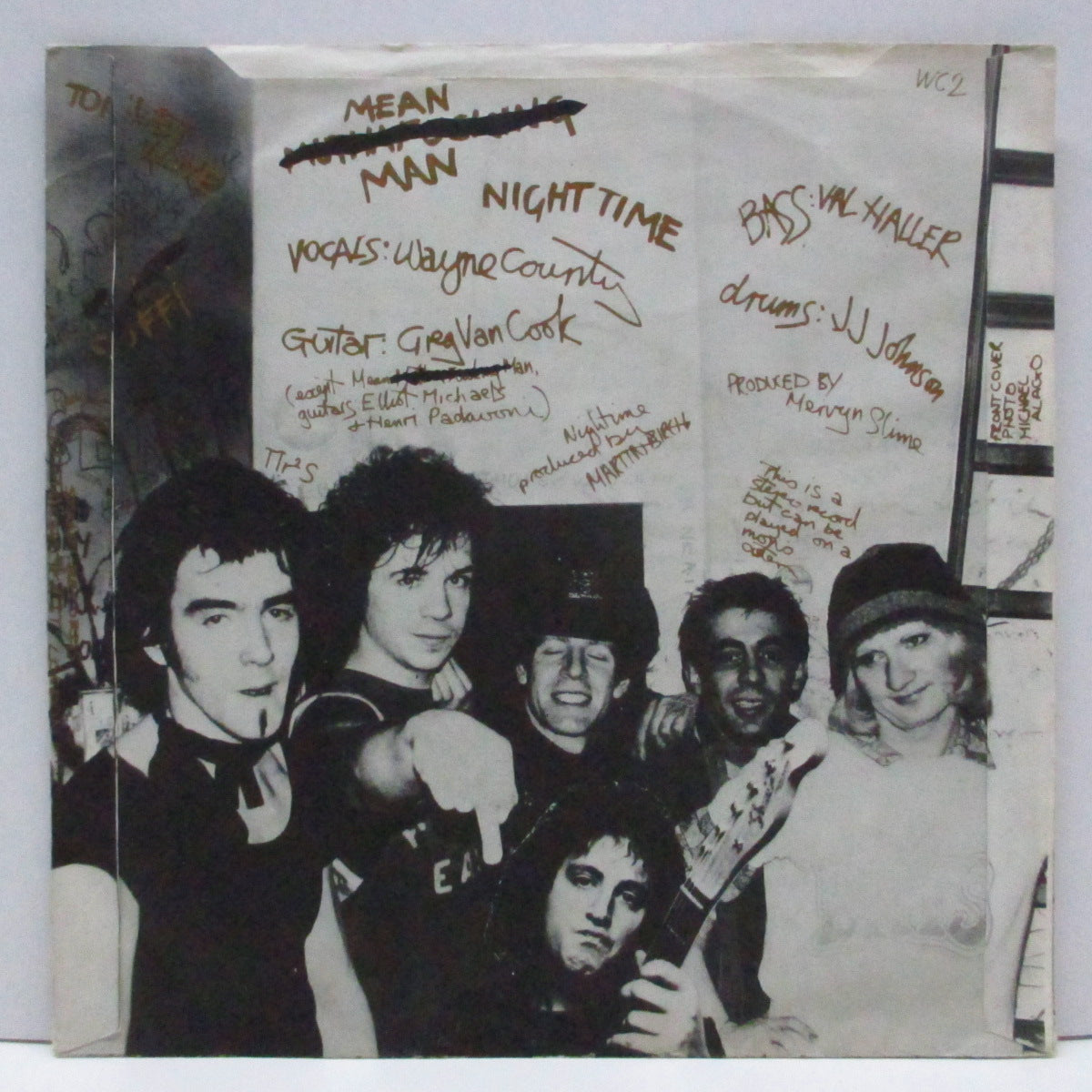 WAYNE COUNTY & THE ELECTRIC CHAIRS (ウェイン・カウンティ & ジ・エレクトリック・チェアーズ) - Blatantly Offenzive E.P. (UK 限定「シルバーヴァイナル」7"+マット・ソフト紙ジャケ)