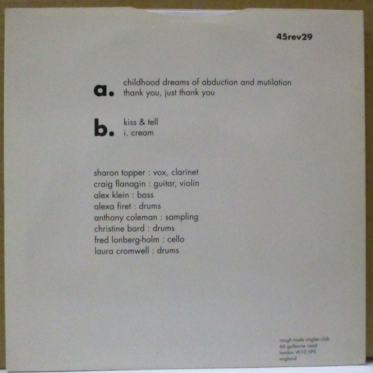 GOD IS MY CO-PILOT (ゴッド・イズ・マイ・コーパイロット) - This Is No Time To Be Frail! (UK Orig.7"/廃盤 NEW)