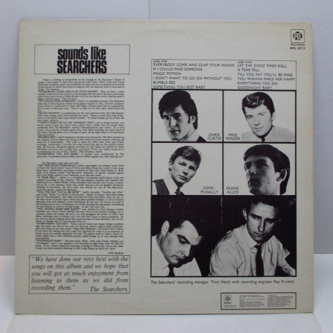 SEARCHERS (サーチャーズ) - Sounds Like Searchers (UK '80 Re Mono/No Barcode)