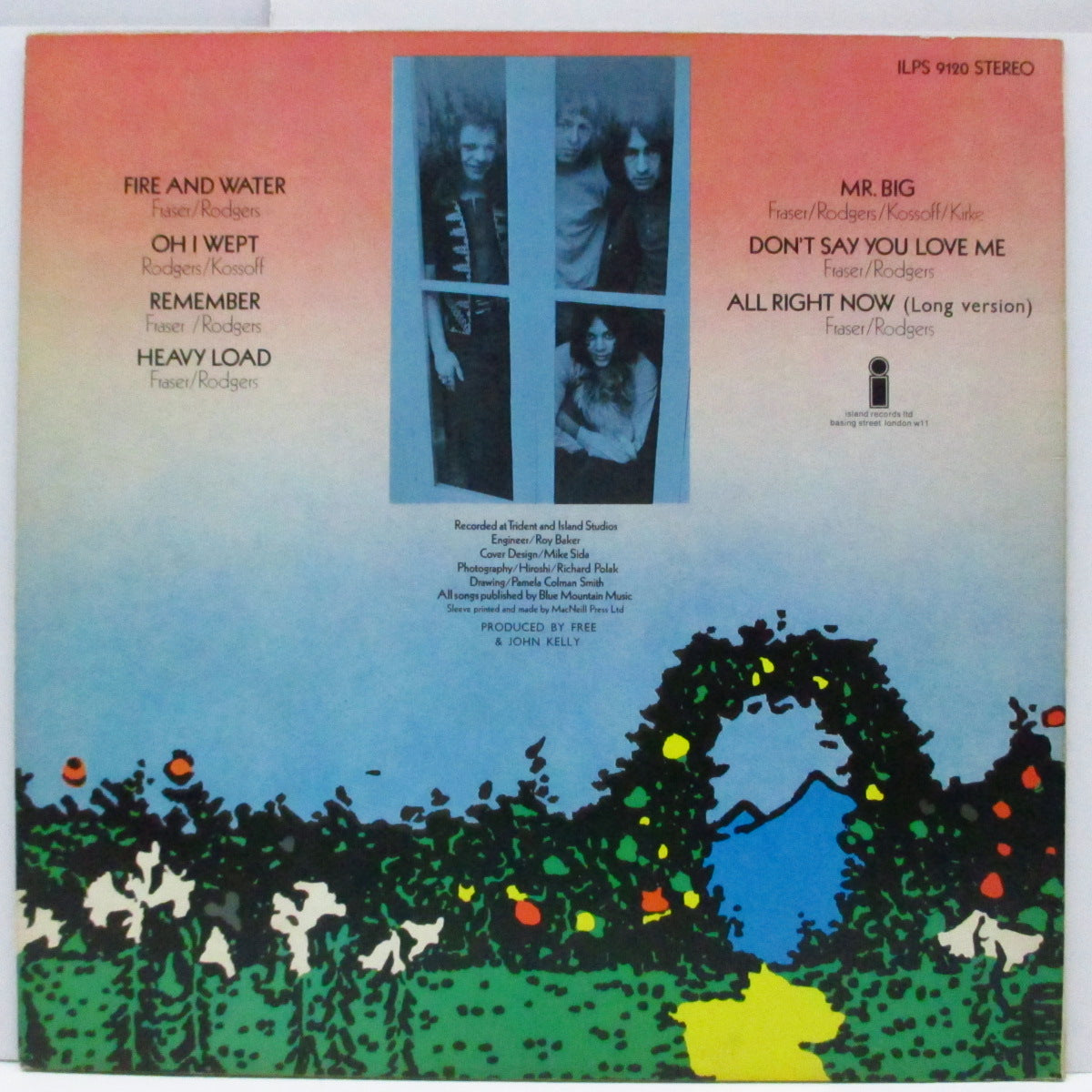 FREE (フリー) - Fire And Water (UK '70 セカンドプレス「ピンクリム・ラベ」LP)