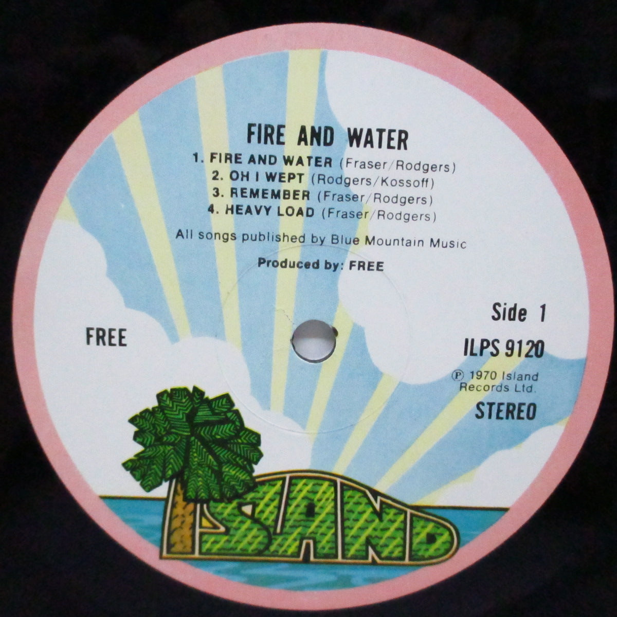 FREE (フリー) - Fire And Water (UK '70 セカンドプレス「ピンクリム・ラベ」LP)