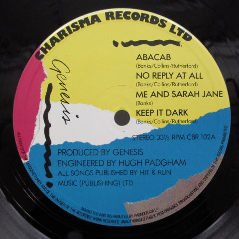 GENESIS (ジェネシス) - Abacab (UK:Orig.ジャケ右上青)