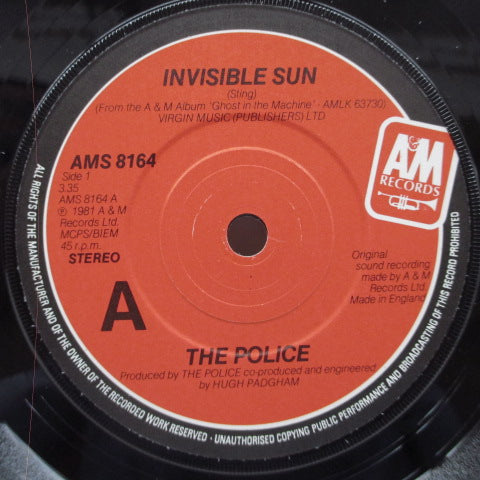POLICE, THE (ザ ・ポリス) - Invisible Sun (UK Orig.7")