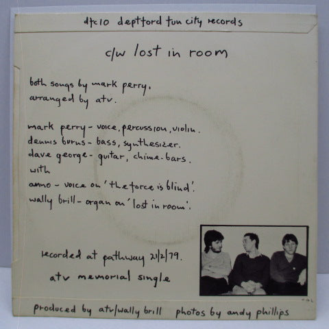 ALTERNATIVE TV - The Force Is Blind (UK Orig.7")