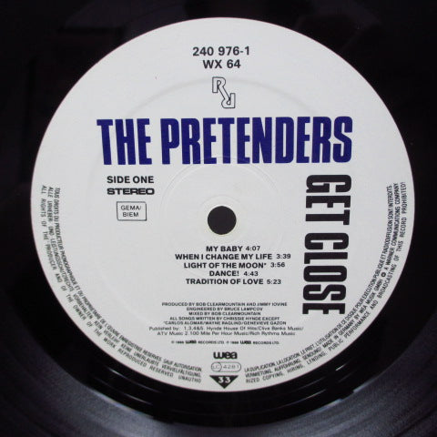 PRETENDERS (プリテンダーズ) - Get Close (UK/EU Reissue LP)
