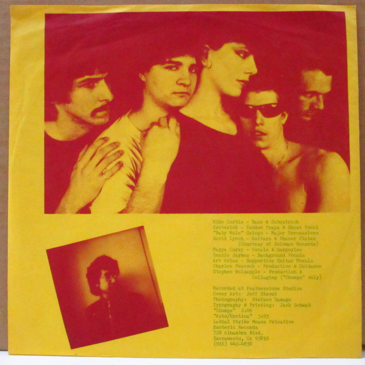 LABIAL FRICATIVE (レイビアル・フリカティヴ) - Chumps (US Orig.7"+PS)