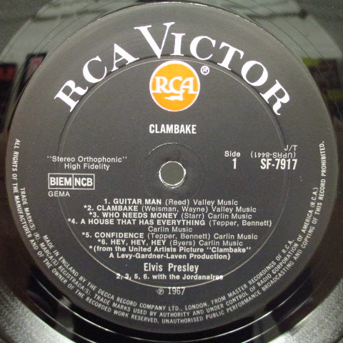 ELVIS PRESLEY (エルヴィス・プレスリー) - Clambake (UK Orig/STEREO)