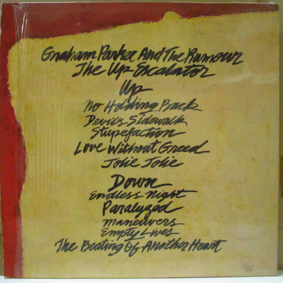 GRAHAM PARKER (グレアム・パーカー) - The Up Escalator (UK オリジナル LP+光沢ソフト紙インナー/レアステッカー付きジャケ)